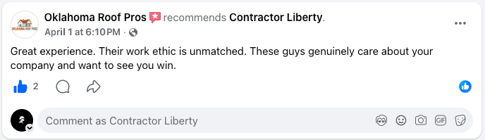 Client testimonial screenshot 4