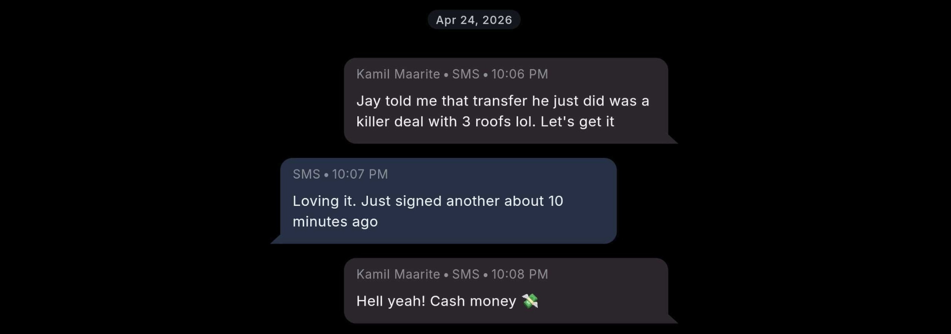 Client testimonial screenshot 6